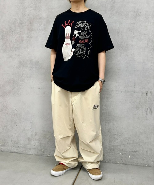 WHO'S WHO gallery（フーズフーギャラリー）の「COOPER FACTボーリングフォトビッグTEE（Tシャツ/カットソー・レディース・サックスブルー/ベージュ/ホワイト/ブラック/チャコールグレー・FREE）」の13枚目の写真