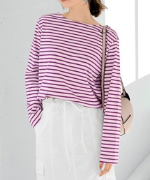 STYLE DELI | ほどユル長袖ボーダーTシャツ(Tシャツ/カットソー)