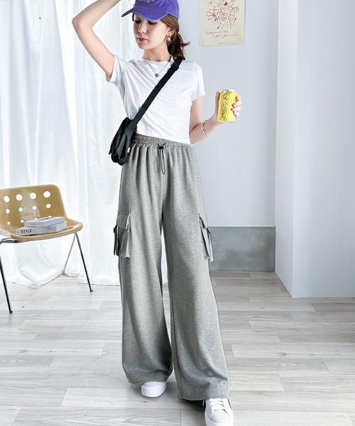 classicalelf（クラシカルエルフ）の「ゆるっとラフスタイル。スウェットカーゴパンツ（スウェットパンツ・メンズ・アイボリー/ブラック/グレー・X-LARGE/SMALL/MEDIUM/LARGE）」の17枚目の写真