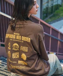 ツアーグラフィックデザイン ルーズ半袖Tシャツ
