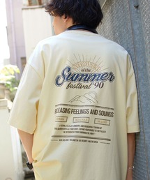 ツアーグラフィックデザイン ルーズ半袖Tシャツ