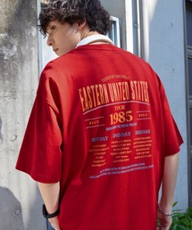 ツアーグラフィックデザイン ルーズ半袖Tシャツ