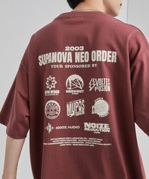 ツアーグラフィックデザイン ルーズ半袖Tシャツ