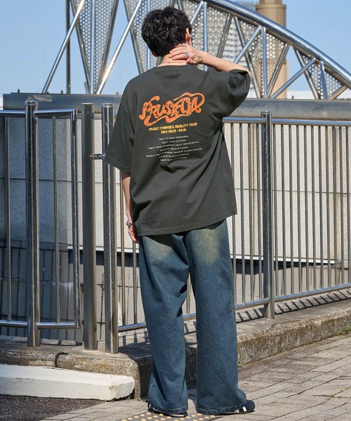 【韓国限定】man 1st POPUP ミニポスター&Tシャツセット Tシャツ メンズ 夏服 韓国◇ミニ裏毛プリントボーダーTシャツ◇[品番