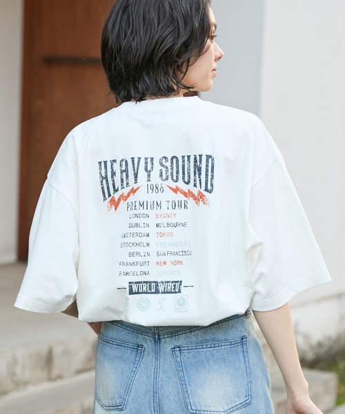 ツアーグラフィックデザイン ルーズ半袖Tシャツ MONO-MART│MONO-MART