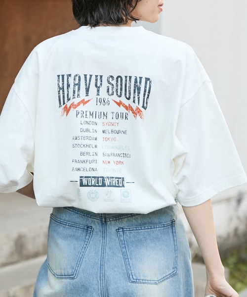 ツアーグラフィックデザイン ルーズ半袖Tシャツ MONO-MART│MONO-MART