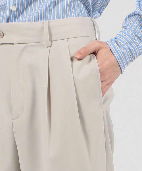 TOMORROWLAND （トゥモローランド）の「ウール 2プリーツストレート