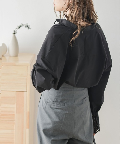 SUGAR BISKET（シュガービスケット）の「レース袖ブラウス（シャツ/ブラウス・レディース・ホワイト/ブラック/ピンク/グリーン・フリー）」の11枚目の写真