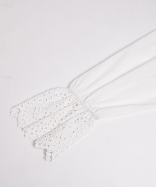 SUGAR BISKET（シュガービスケット）の「レース袖ブラウス（シャツ/ブラウス・レディース・ホワイト/ブラック/ピンク/グリーン・フリー）」の19枚目の写真