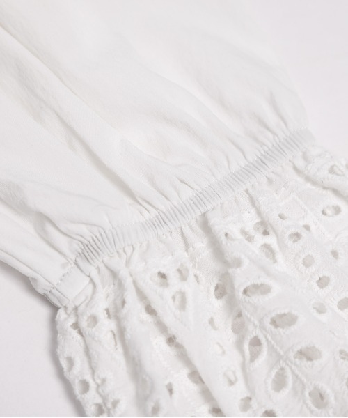 SUGAR BISKET（シュガービスケット）の「レース袖ブラウス（シャツ/ブラウス・レディース・ホワイト/ブラック/ピンク/グリーン・フリー）」の21枚目の写真