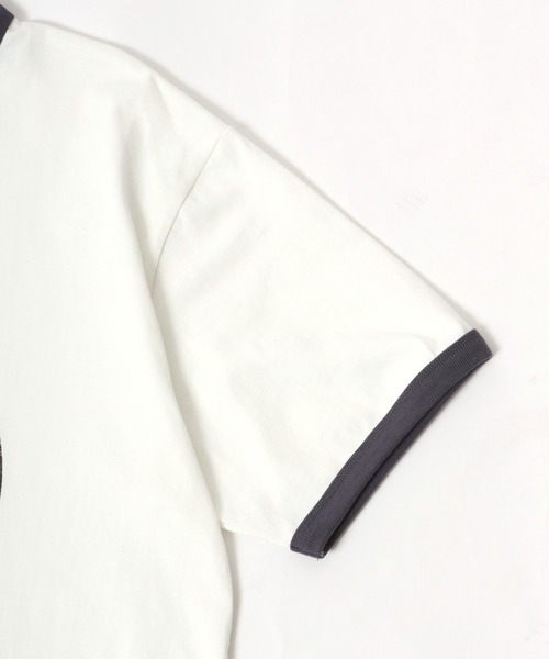 Salong hameu(サロン ハミュー)の「PEZ(ペッツ) キャラクターフロントプリントリンガーTシャツ(Tシャツ/カットソー・メンズ・ホワイト/ナチュラル・M/L/LL)」の7枚目の写真