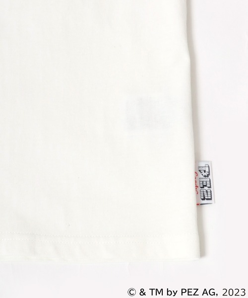 Salong hameu(サロン ハミュー)の「PEZ(ペッツ) キャラクターフロントプリントリンガーTシャツ(Tシャツ/カットソー・メンズ・ホワイト/ナチュラル・M/L/LL)」の8枚目の写真