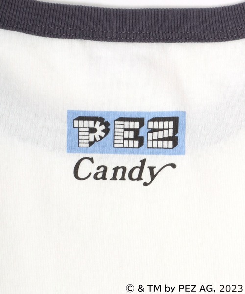 Salong hameu(サロン ハミュー)の「PEZ(ペッツ) キャラクターフロントプリントリンガーTシャツ(Tシャツ/カットソー・メンズ・ホワイト/ナチュラル・M/L/LL)」の9枚目の写真