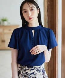 スタンドラッフルブラウス197857