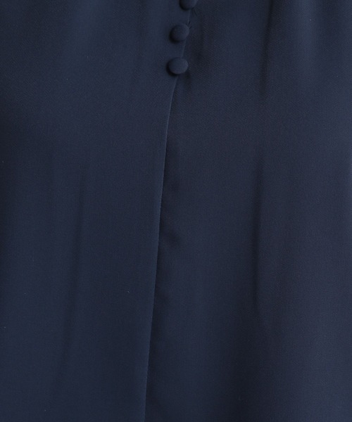 Andemiu(アンデミュウ)の「スタンドラッフルブラウス197857(シャツ/ブラウス・レディース・ネイビー/ホワイト/ライトグリーン/ライトイエロー・FREE)」の17枚目の写真