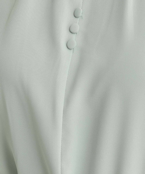 Andemiu(アンデミュウ)の「スタンドラッフルブラウス197857(シャツ/ブラウス・レディース・ネイビー/ホワイト/ライトグリーン/ライトイエロー・FREE)」の19枚目の写真