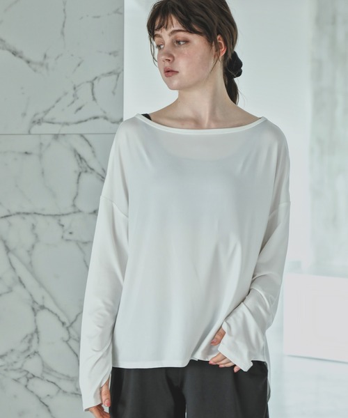 aity(アイティ)の「オフショルダー&ショートパンツ 長袖ラッシュガード上下セットアップ レディース(ラッシュガード・レディース・カーキ/モカ/その他2/その他4/その他3/ブラック/その他1/チャコール・L~LL/M~L)」の19枚目の写真