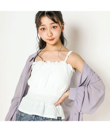 ZIDDY/シャーリングカップ付きキャミソール(130~160cm)