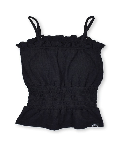 ZIDDY(ジディ)の「ZIDDY/シャーリングカップ付きキャミソール(130~160cm)(キャミソール・キッズ・ホワイト/ブラック・130/140/150/160)」の2枚目の写真