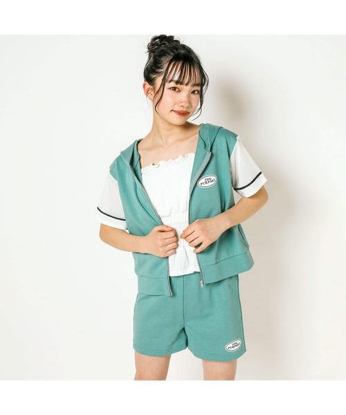 ZIDDY(ジディ)の「ZIDDY/シャーリングカップ付きキャミソール(130~160cm)(キャミソール・キッズ・ホワイト/ブラック・130/140/150/160)」の8枚目の写真