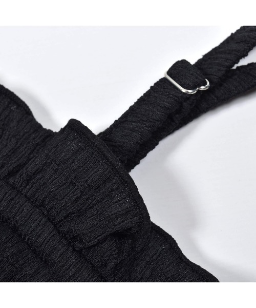 ZIDDY(ジディ)の「ZIDDY/シャーリングカップ付きキャミソール(130~160cm)(キャミソール・キッズ・ホワイト/ブラック・130/140/150/160)」の7枚目の写真