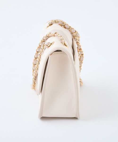 one after another NICE CLAUP（ワンアフターアナザーナイスクラップ）の「NCエンブレム付き/キルティングバックショルダーバック（ショルダーバッグ・レディース・ピンク/アイボリー/ブラック・FREE）」の18枚目の写真