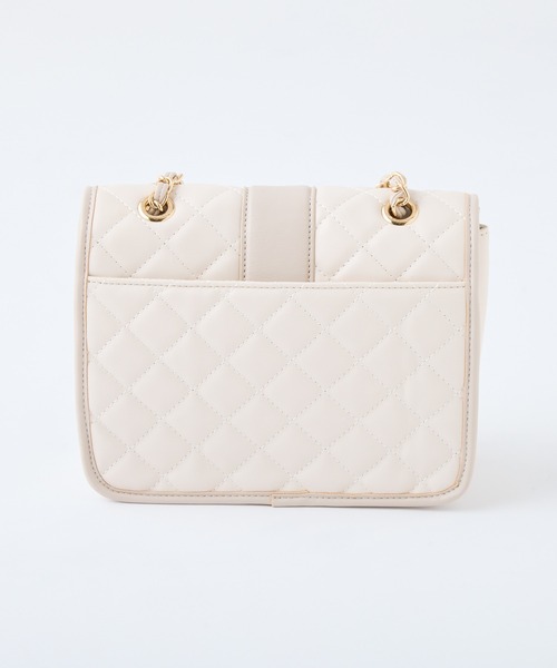 one after another NICE CLAUP（ワンアフターアナザーナイスクラップ）の「NCエンブレム付き/キルティングバックショルダーバック（ショルダーバッグ・レディース・ピンク/アイボリー/ブラック・FREE）」の19枚目の写真