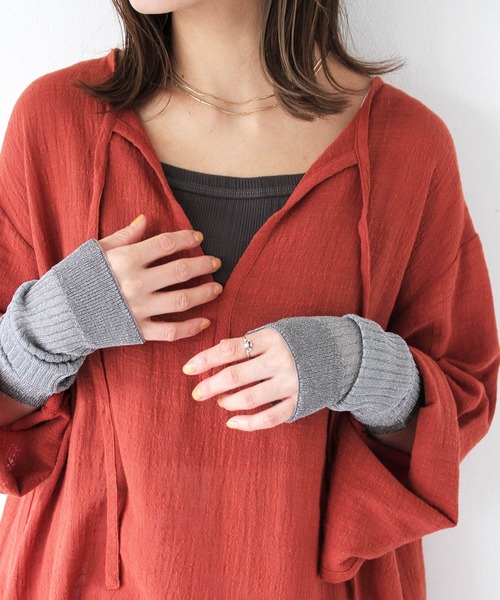 Crisp（クリスプ）の「リボンガーゼカフタンワンピース（ワンピース・レディース・アイボリー/レッド・FREE）」の22枚目の写真