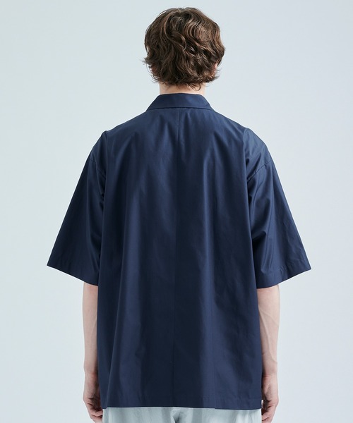 ATON（エイトン）の「【ATON / エイトン】SUVIN BROAD OVERSIZED SHIRT（シャツ/ブラウス・メンズ・ネイビー/サックスブルー・4/6）」の15枚目の写真