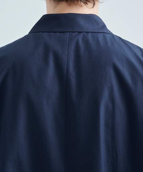 ATON（エイトン）の「【ATON / エイトン】SUVIN BROAD OVERSIZED SHIRT（シャツ/ブラウス・メンズ・ネイビー/サックスブルー・4/6）」の9枚目の写真
