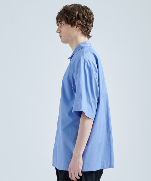 ATON BROAD OVERSIZED SHIRT エイトン　4 ATON SHRINK BROAD OVERSIZED SHIRT size04