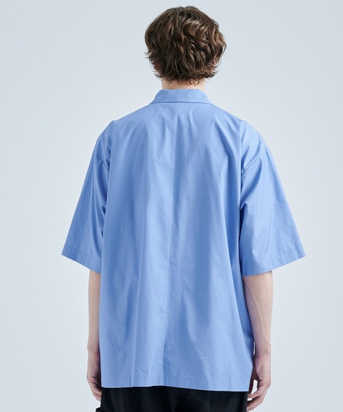 ATON（エイトン）の「【ATON / エイトン】SUVIN BROAD OVERSIZED SHIRT（シャツ/ブラウス・メンズ・ネイビー/サックスブルー・4/6）」の18枚目の写真