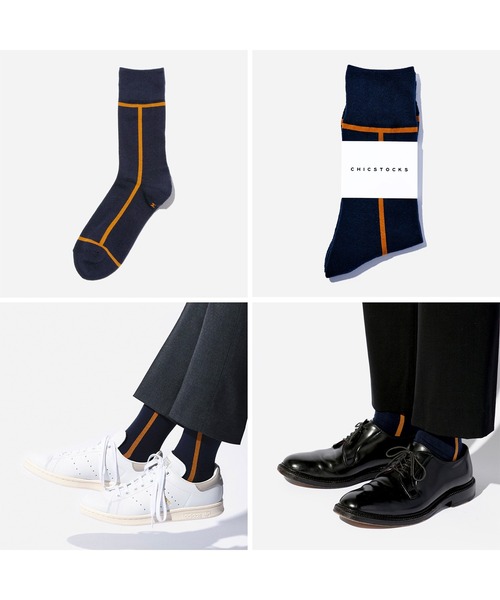 CHICSTOCKS(シックストックス)の「Always Flowers×CHICSTOCKS 父の日限定 ブーケ付き1足セット(ソックス/靴下・メンズ・グリーン/ネイビー/その他1/その他2・LARGE)」の6枚目の写真