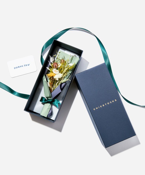CHICSTOCKS(シックストックス)の「Always Flowers×CHICSTOCKS 父の日限定 ブーケ付き1足セット(ソックス/靴下・メンズ・グリーン/ネイビー/その他1/その他2・LARGE)」の16枚目の写真