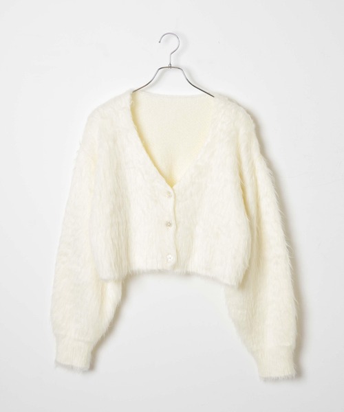 WEGO（ウィゴー）の「WEGO/ファータッチニットショートカーデ（カーディガン/ボレロ・レディース・ブルー/グリーン/アイボリー/ライトグレー・FREE）」の17枚目の写真