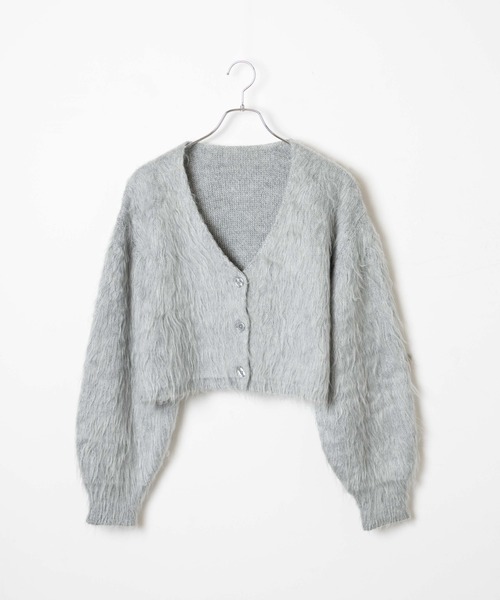 WEGO（ウィゴー）の「WEGO/ファータッチニットショートカーデ（カーディガン/ボレロ・レディース・ブルー/グリーン/アイボリー/ライトグレー・FREE）」の18枚目の写真