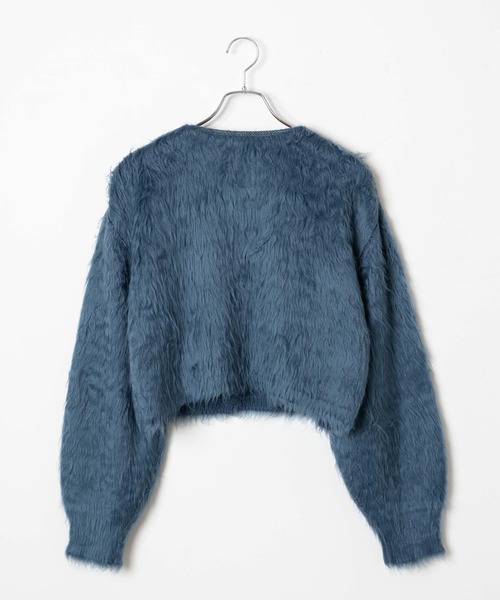 WEGO（ウィゴー）の「WEGO/ファータッチニットショートカーデ（カーディガン/ボレロ・レディース・ブルー/グリーン/アイボリー/ライトグレー・FREE）」の21枚目の写真