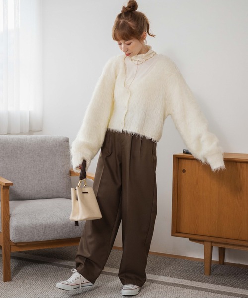 セール】WEGO/ファータッチニットショートカーデ（カーディガン