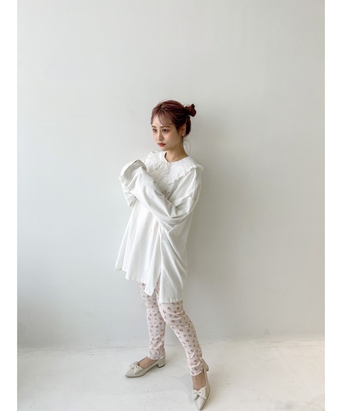 JUMELLE（ジュメロ）の「【スウェットやニットにも！】ロゴ付け襟（付け襟・レディース・ホワイト/ブラック・FREE）」の12枚目の写真