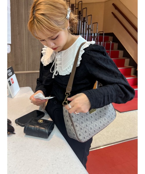 JUMELLE（ジュメロ）の「【スウェットやニットにも！】ロゴ付け襟（付け襟・レディース・ホワイト/ブラック・FREE）」の19枚目の写真