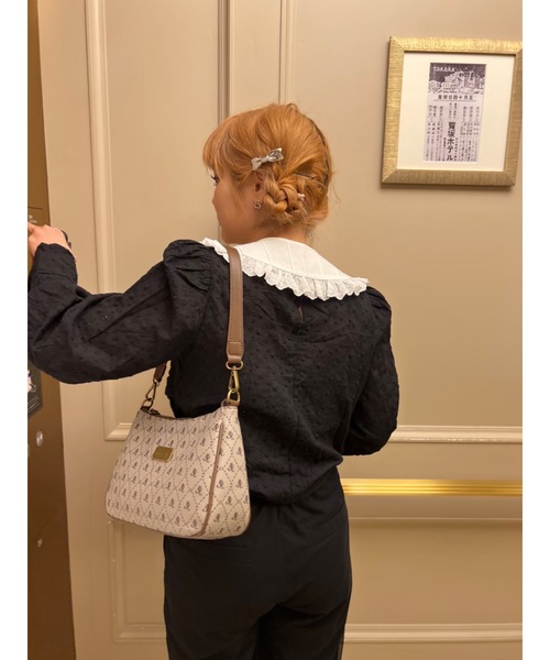 JUMELLE（ジュメロ）の「【スウェットやニットにも！】ロゴ付け襟（付け襟・レディース・ホワイト/ブラック・FREE）」の7枚目の写真