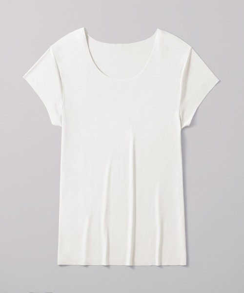 GUNZE（グンゼ）の「ADVANCE LABEL/アドバンスレーベル　半袖クルーネック CUT OFF 持続消臭（インナーウェア/肌着・メンズ・ネイビー/カーキ/ライトブラウン/ブラック/ナチュラル/ホワイト/ブラウン/ライトグレー/ベージュ系その他・LARGE/MEDIUM/SMALL/X-LARGE）」の3枚目の写真