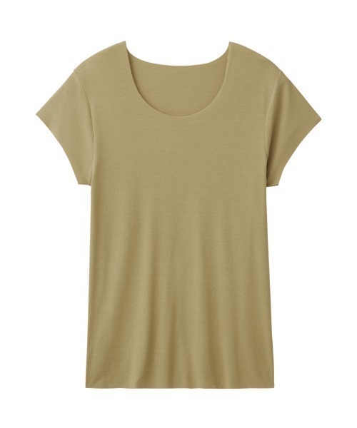 GUNZE（グンゼ）の「ADVANCE LABEL/アドバンスレーベル　半袖クルーネック CUT OFF 持続消臭（インナーウェア/肌着・メンズ・ネイビー/カーキ/ライトブラウン/ブラック/ナチュラル/ホワイト/ブラウン/ライトグレー/ベージュ系その他・LARGE/MEDIUM/SMALL/X-LARGE）」の8枚目の写真