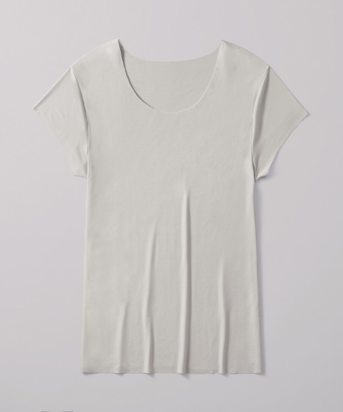 GUNZE（グンゼ）の「ADVANCE LABEL/アドバンスレーベル　半袖クルーネック CUT OFF 持続消臭（インナーウェア/肌着・メンズ・ネイビー/カーキ/ライトブラウン/ブラック/ナチュラル/ホワイト/ブラウン/ライトグレー/ベージュ系その他・LARGE/MEDIUM/SMALL/X-LARGE）」の5枚目の写真