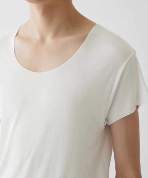 GUNZE（グンゼ）の「ADVANCE LABEL/アドバンスレーベル　半袖クルーネック CUT OFF 持続消臭（インナーウェア/肌着・メンズ・ネイビー/カーキ/ライトブラウン/ブラック/ナチュラル/ホワイト/ブラウン/ライトグレー/ベージュ系その他・LARGE/MEDIUM/SMALL/X-LARGE）」の12枚目の写真