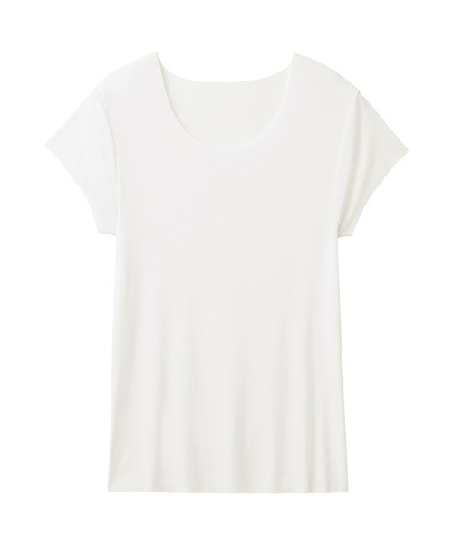 GUNZE（グンゼ）の「ADVANCE LABEL/アドバンスレーベル　半袖クルーネック CUT OFF 持続消臭（インナーウェア/肌着・メンズ・ネイビー/カーキ/ライトブラウン/ブラック/ナチュラル/ホワイト/ブラウン/ライトグレー/ベージュ系その他・LARGE/MEDIUM/SMALL/X-LARGE）」の11枚目の写真