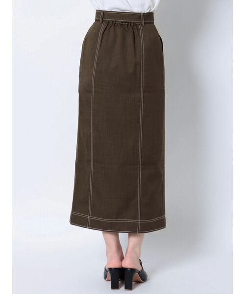 MURUA（ムルーア）の「アシメフロントボタンスカート（スカート・レディース・ブラック/ブラウン・1/2）」の13枚目の写真