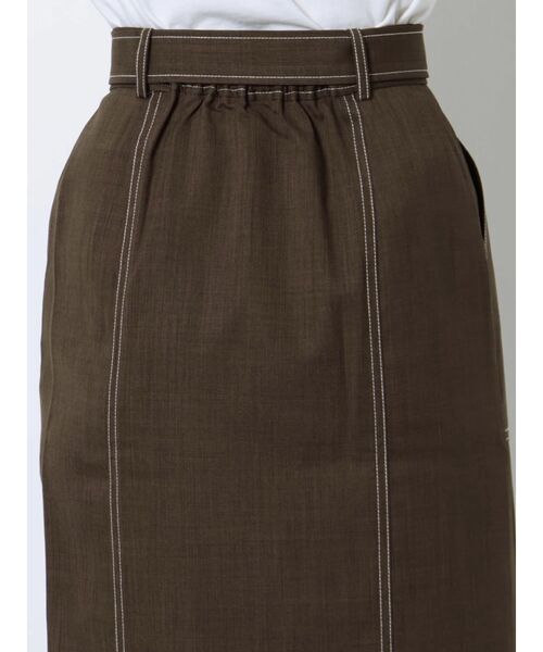 MURUA（ムルーア）の「アシメフロントボタンスカート（スカート・レディース・ブラック/ブラウン・1/2）」の15枚目の写真