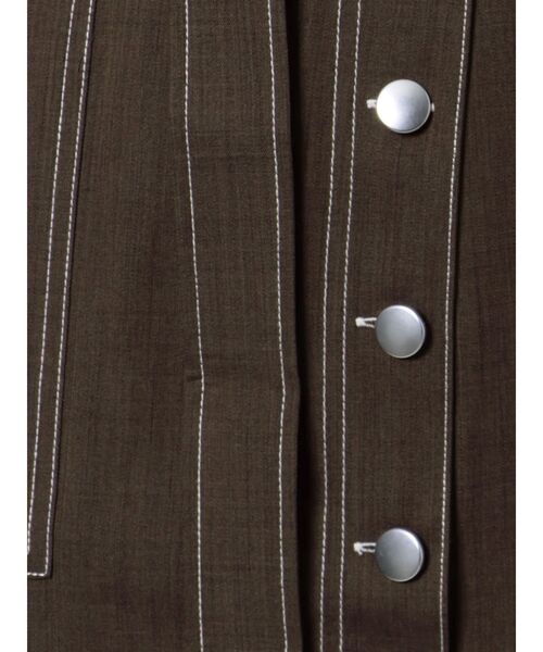 MURUA（ムルーア）の「アシメフロントボタンスカート（スカート・レディース・ブラック/ブラウン・1/2）」の20枚目の写真