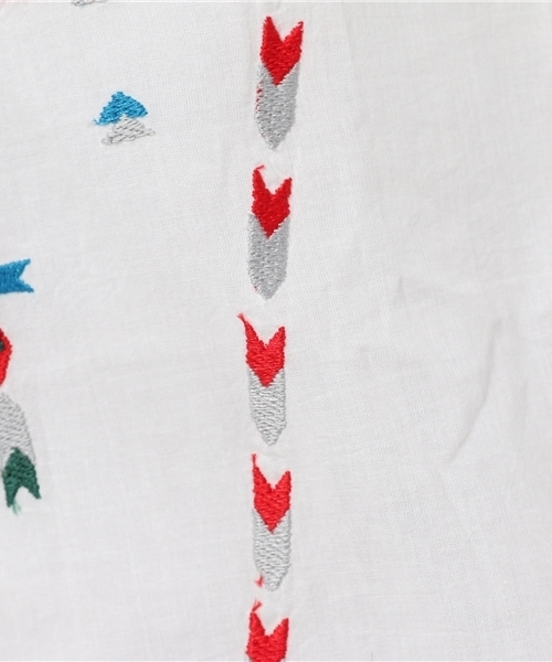 CIAOPANIC（チャオパニック）の「【Ciaopanic】　綿ボイル刺繍T（Tシャツ/カットソー・レディース・ホワイト/ブラック・FREE）」の10枚目の写真